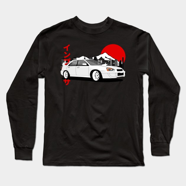 Subaru Impreza Retro Style 2002-2005 Long Sleeve T-Shirt by Rebellion Store